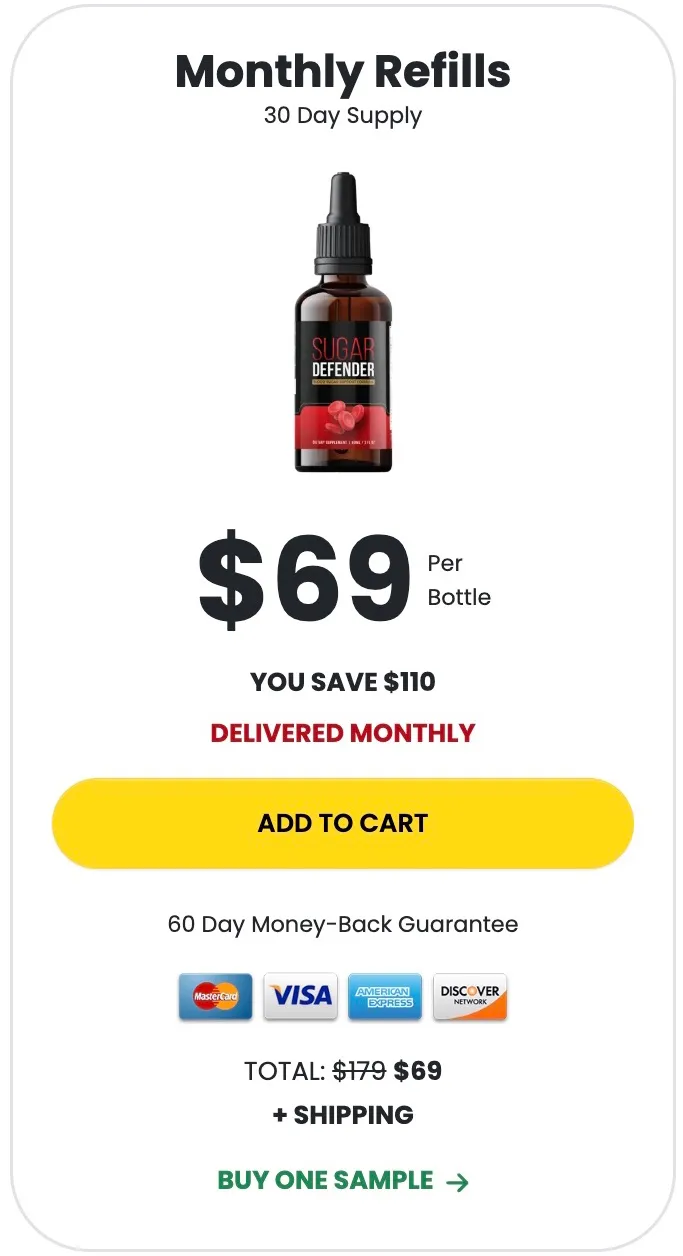 Sugar Defender 1 bottle - 60 day supply